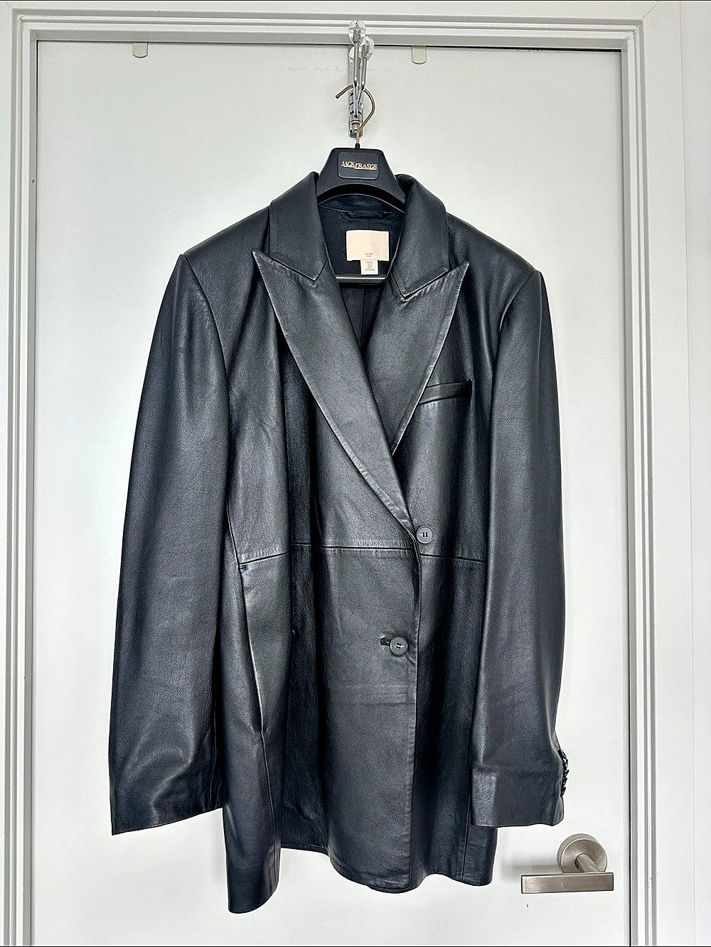 Women's Black Leather Jacket Like New